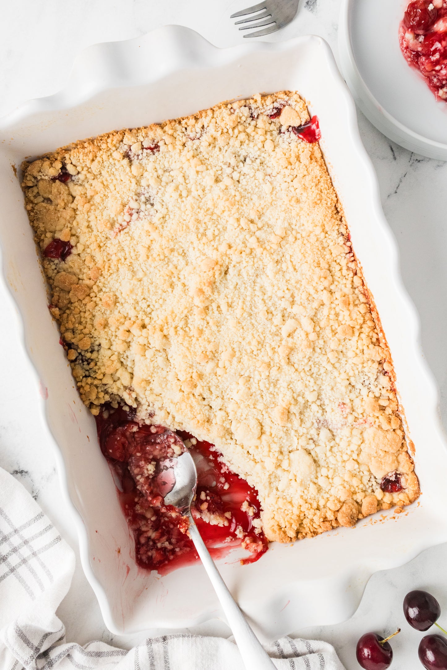 Cherry Cobbler (with a Cake Mix)
