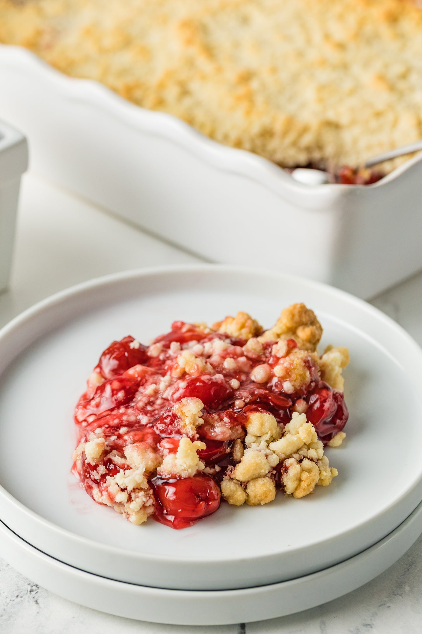 Cherry Cobbler (with a Cake Mix)