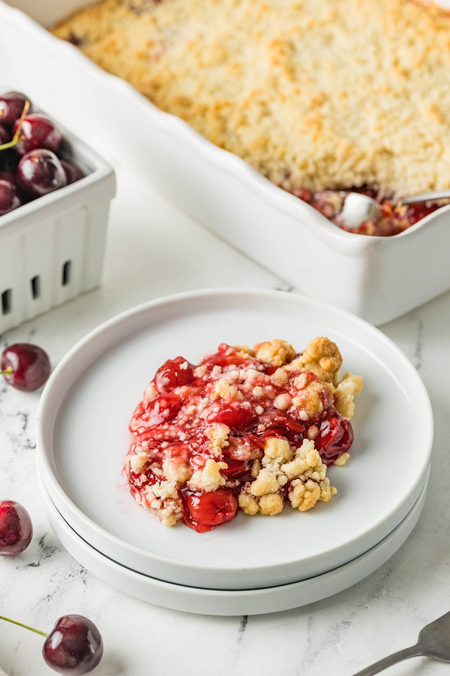 Cherry Cobbler (with a Cake Mix)