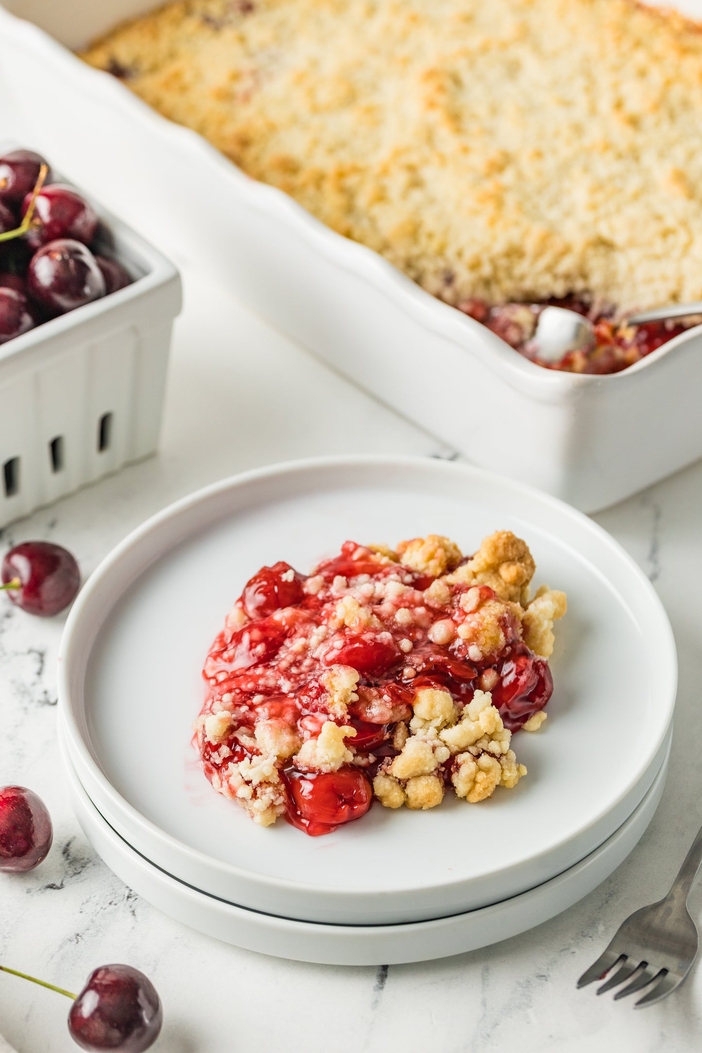 Cherry Cobbler (with a Cake Mix)