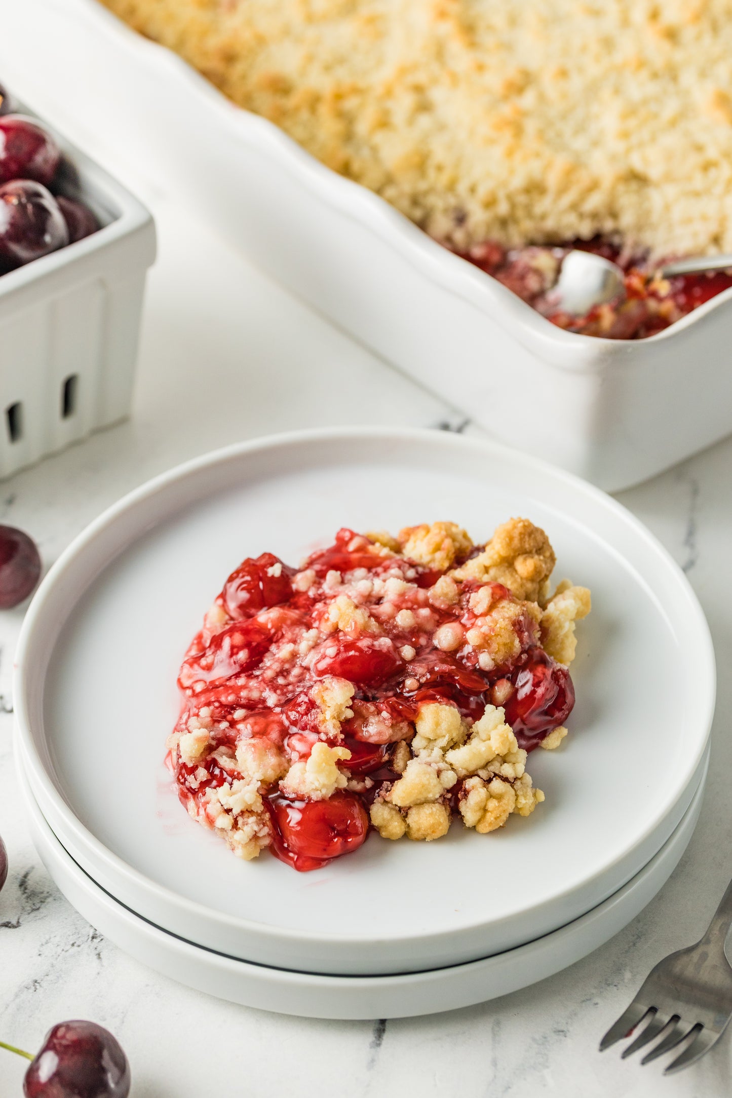 Cherry Cobbler (with a Cake Mix)
