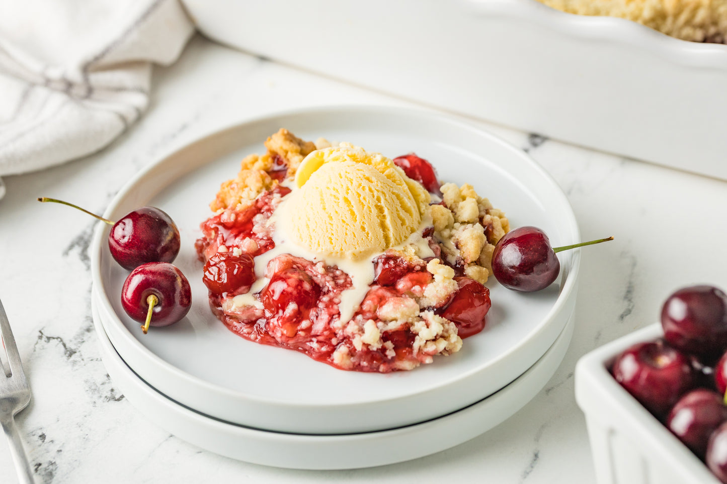 Cherry Cobbler (with a Cake Mix)