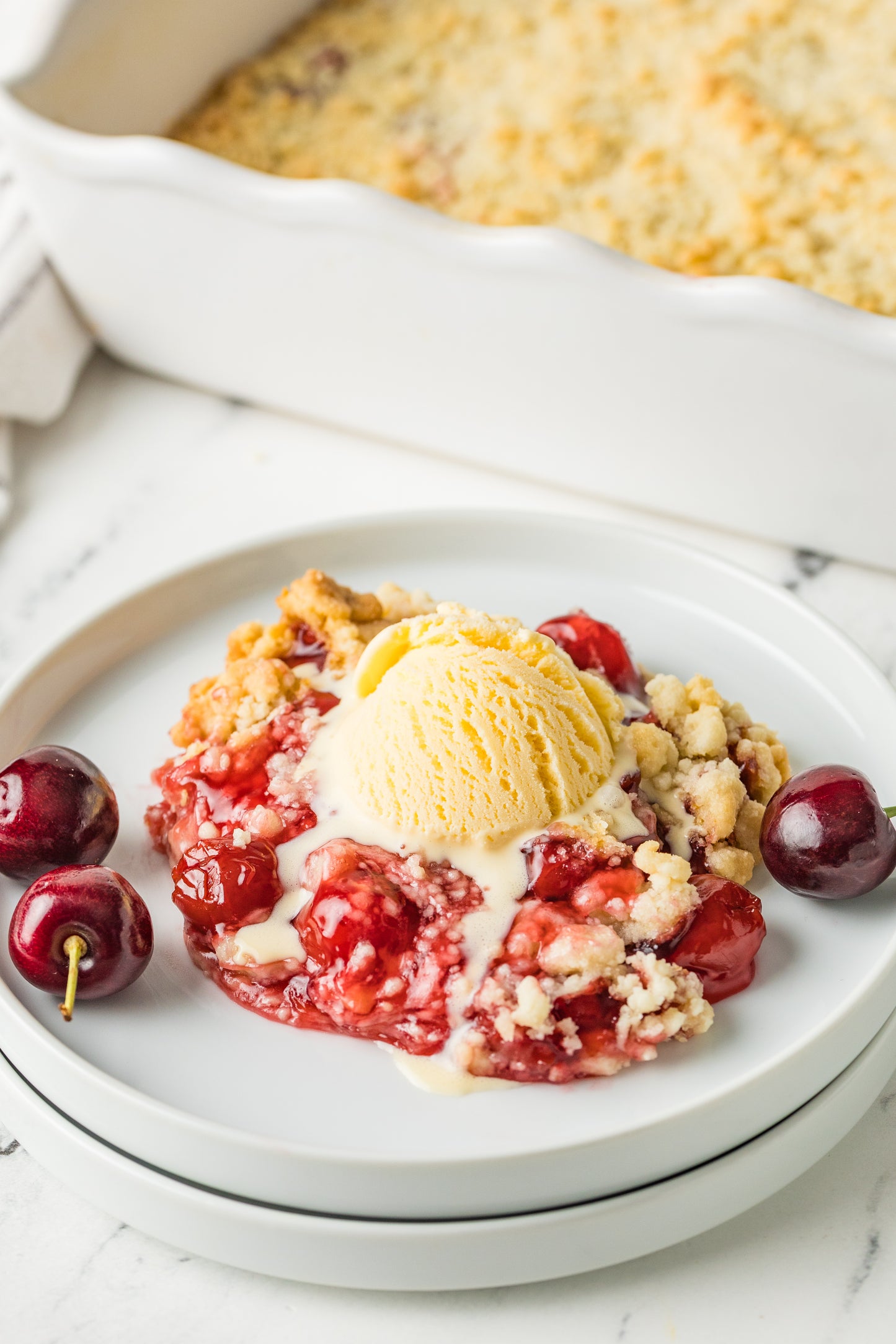 Cherry Cobbler (with a Cake Mix)