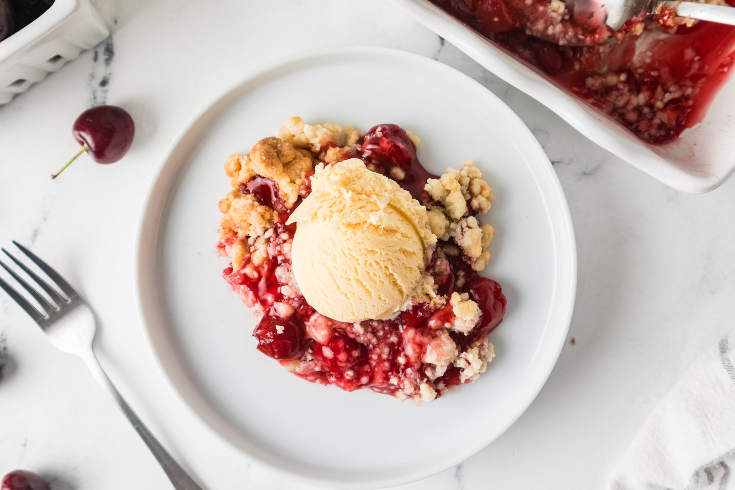 Cherry Cobbler (with a Cake Mix)