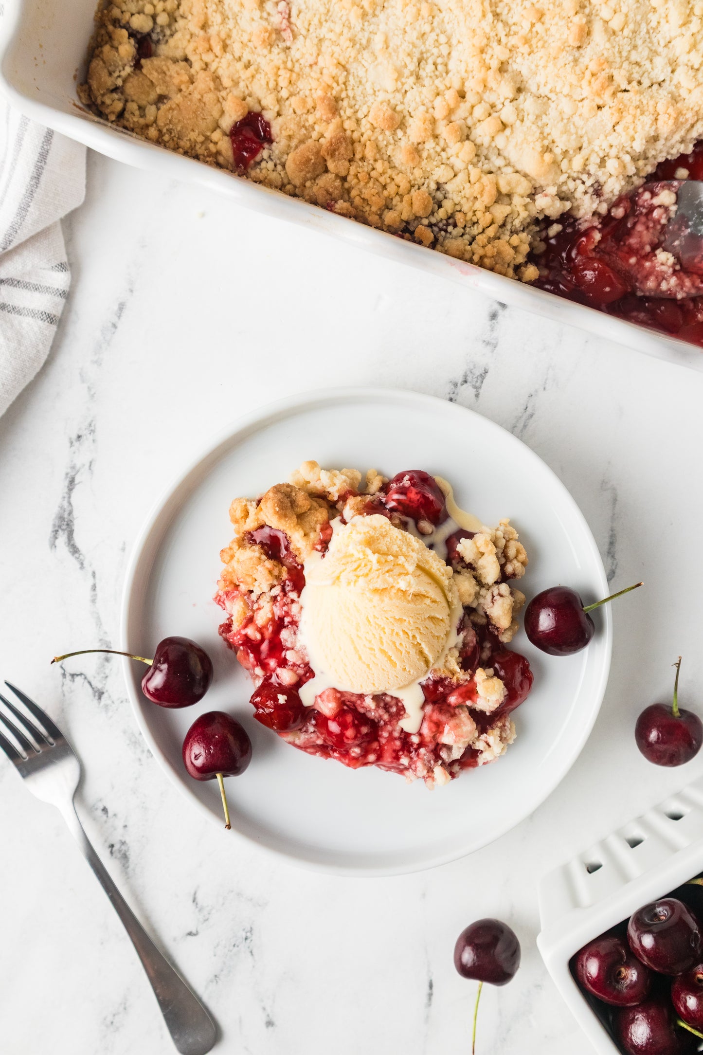 Cherry Cobbler (with a Cake Mix)