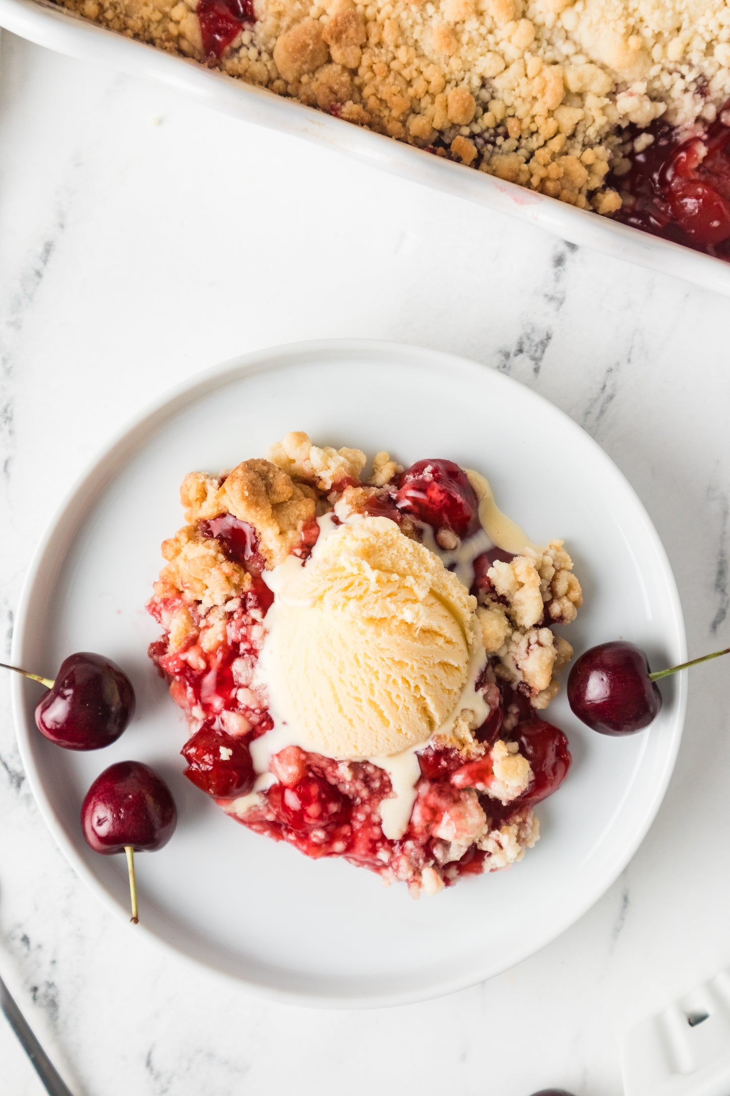 Cherry Cobbler (with a Cake Mix)