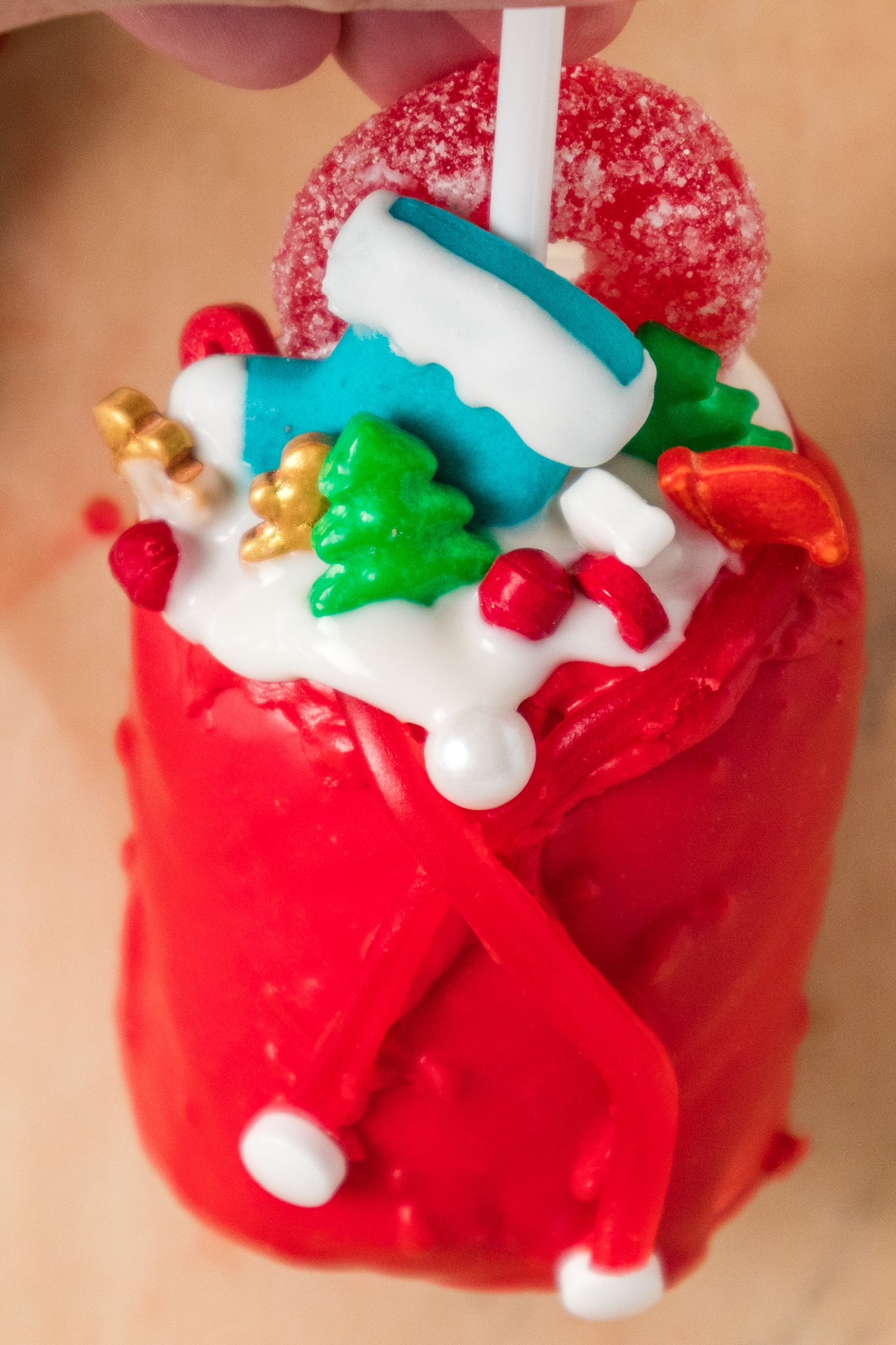 Chocolate Covered Marshmallow Santa Bags- Exclusive