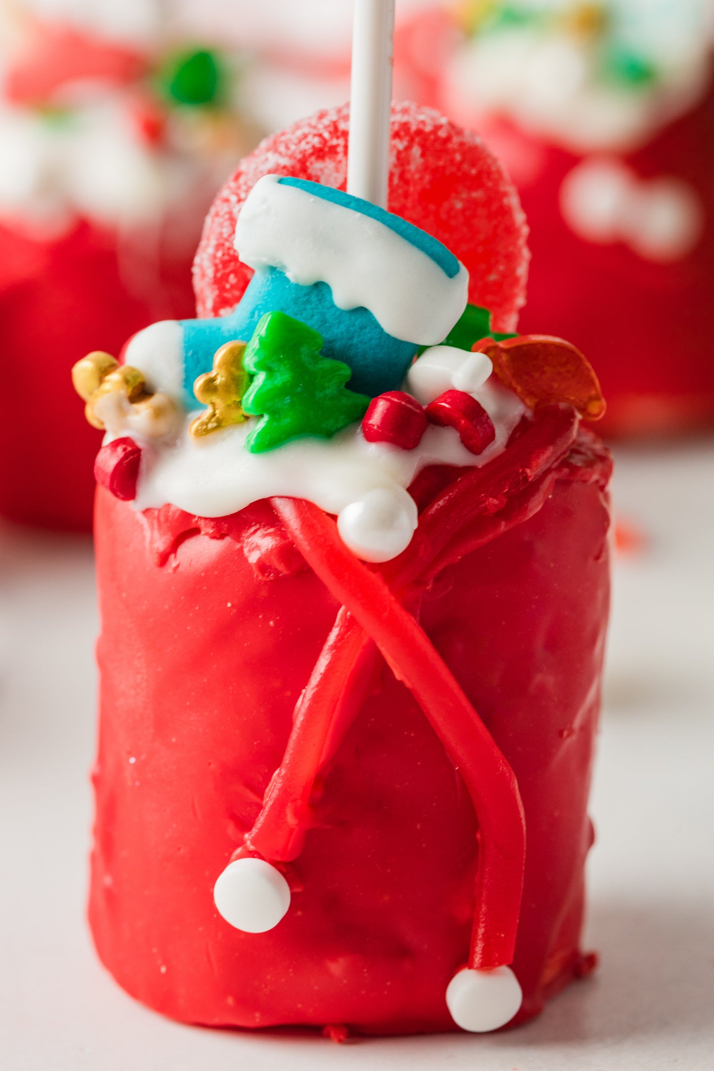 Chocolate Covered Marshmallow Santa Bags- Exclusive
