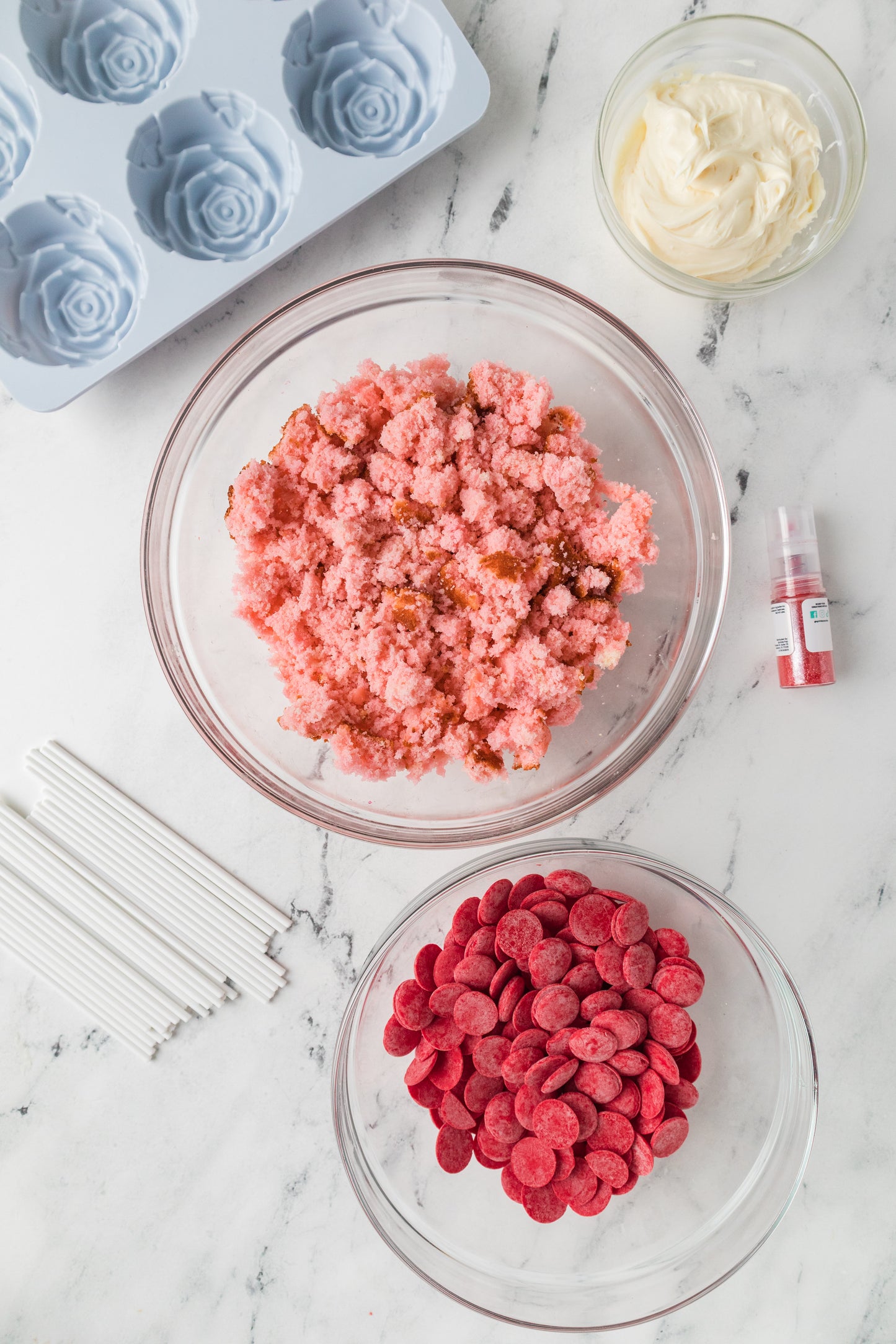 Valentine's Roses Cake Pop-Semi Exclusive