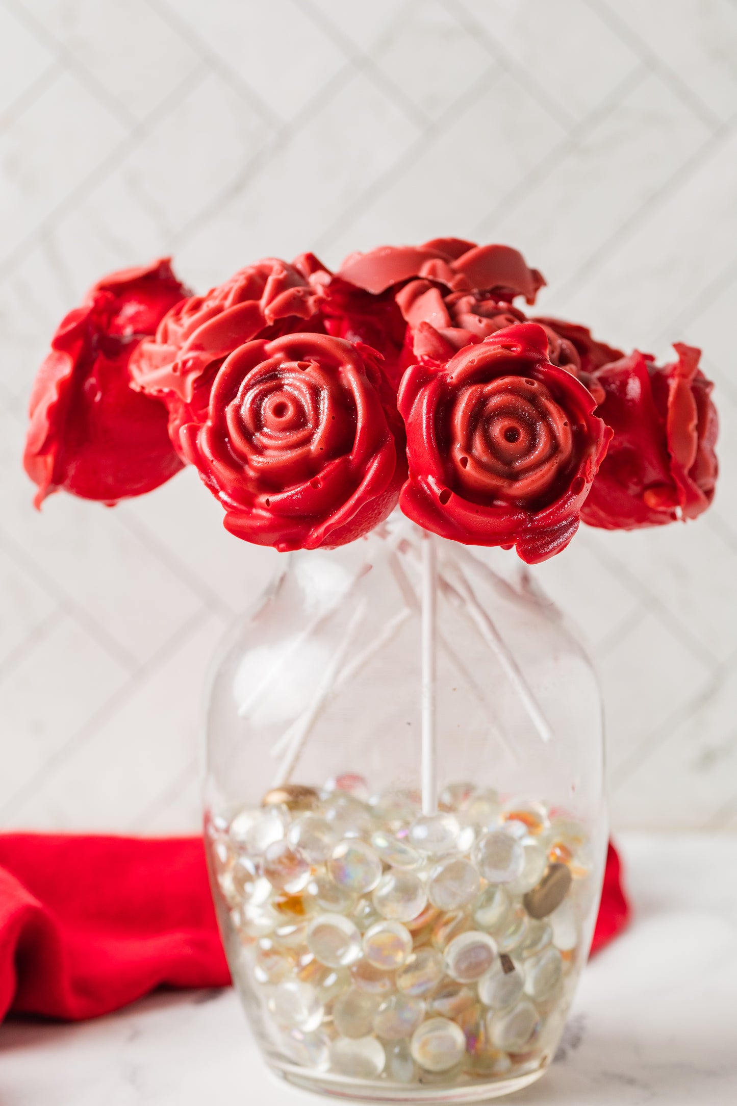 Valentine's Roses Cake Pop-Semi Exclusive