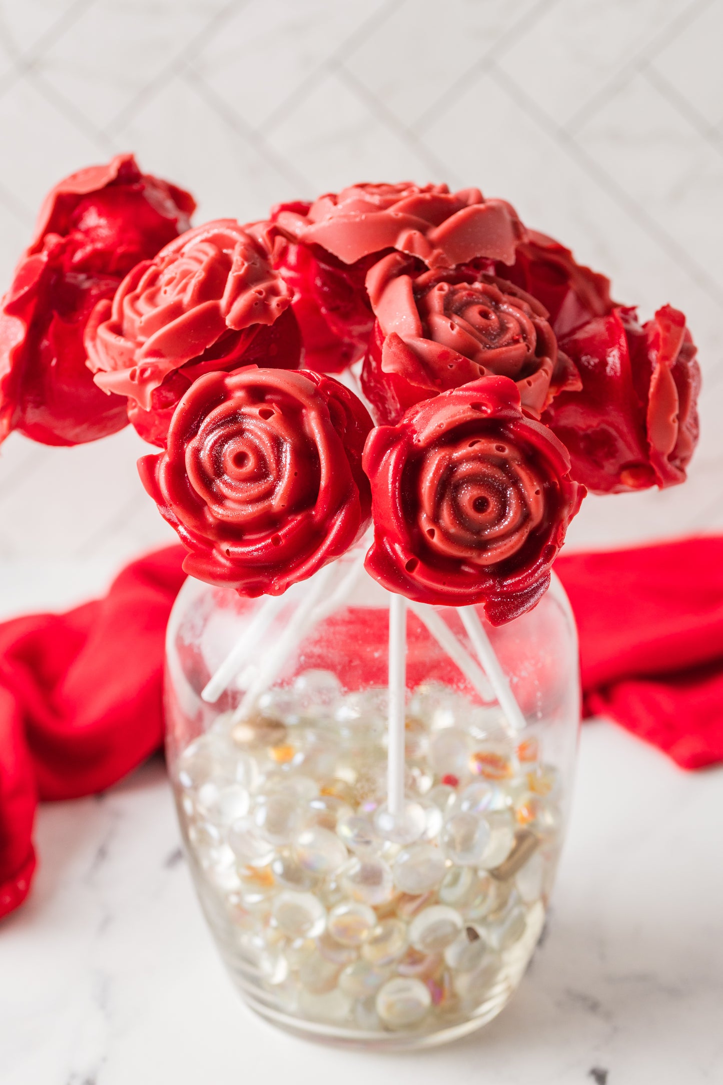 Valentine's Roses Cake Pop-Semi Exclusive