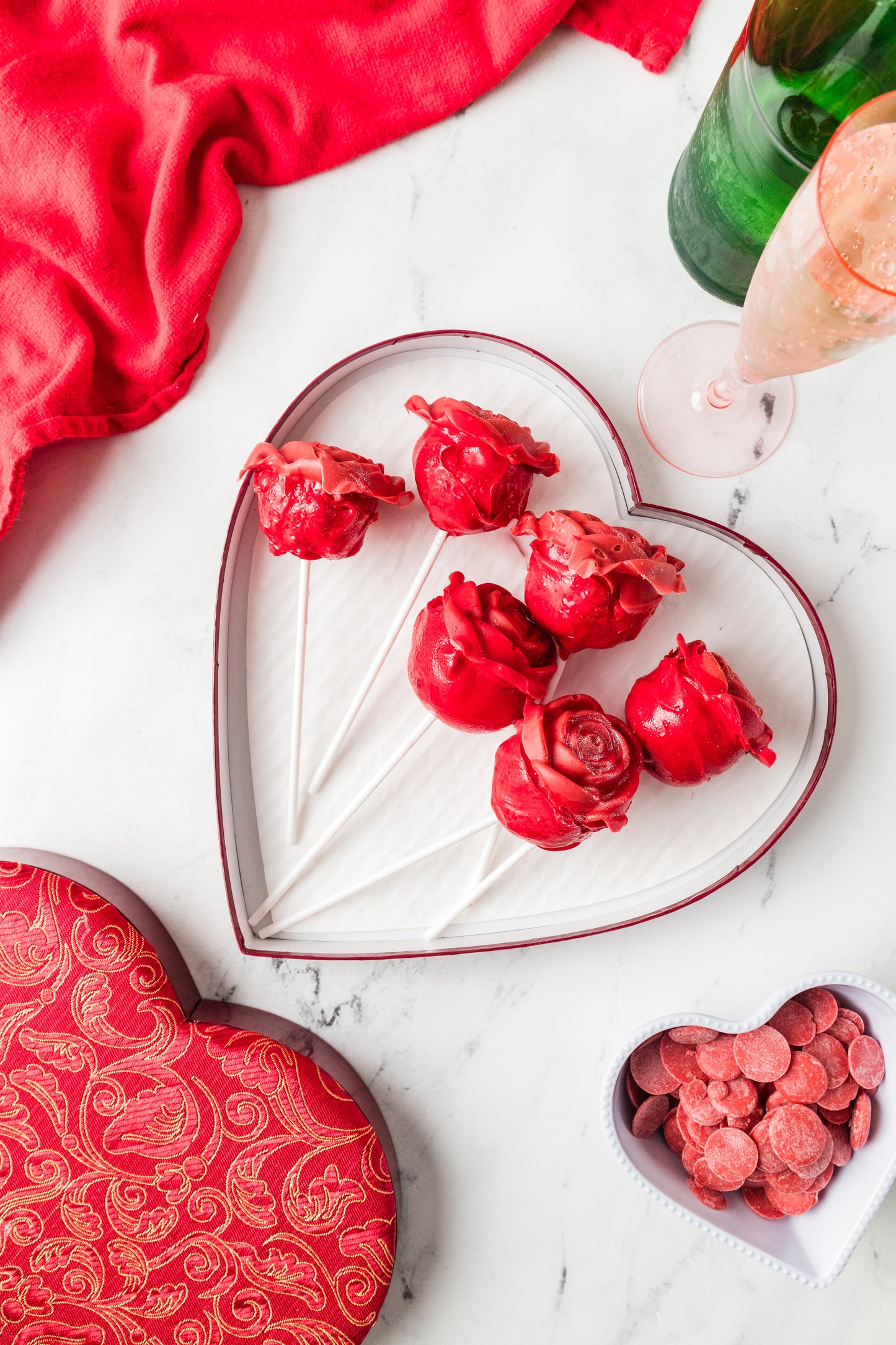 Valentine's Roses Cake Pop-Semi Exclusive