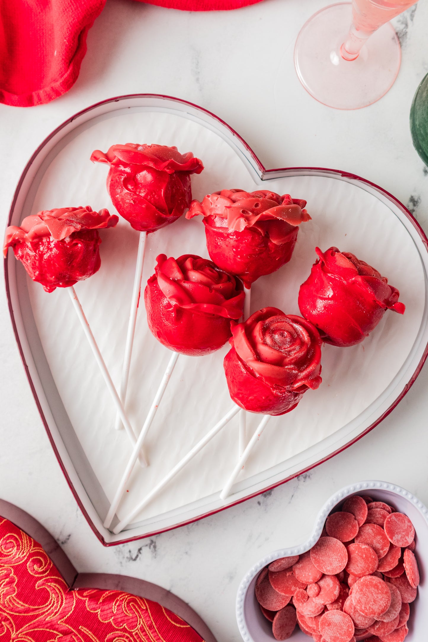 Valentine's Roses Cake Pop-Semi Exclusive