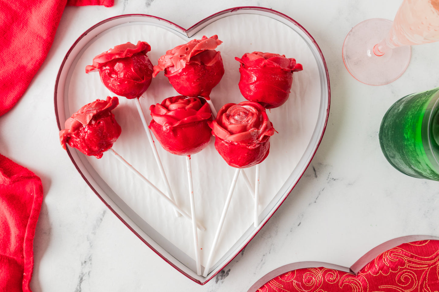 Valentine's Roses Cake Pop-Semi Exclusive