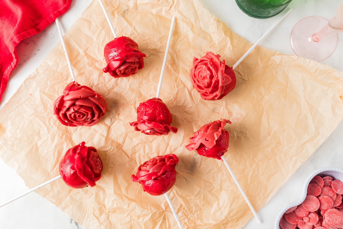 Valentine's Roses Cake Pop-Semi Exclusive