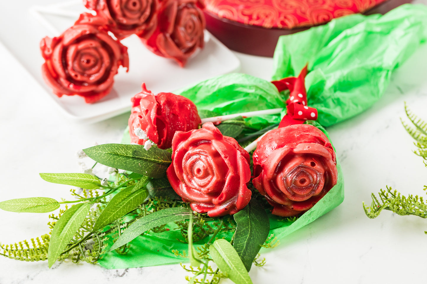 Valentine's Roses Cake Pop-Semi Exclusive