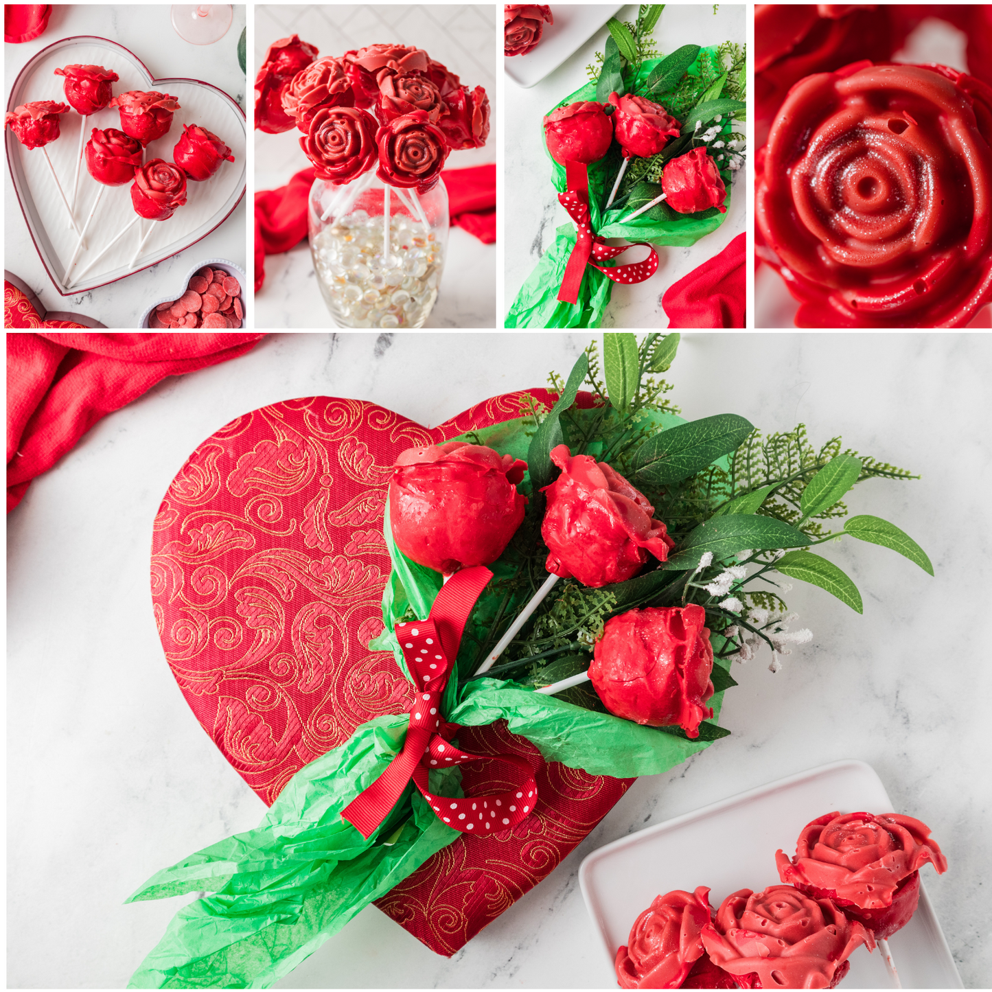Valentine's Roses Cake Pop-Semi Exclusive